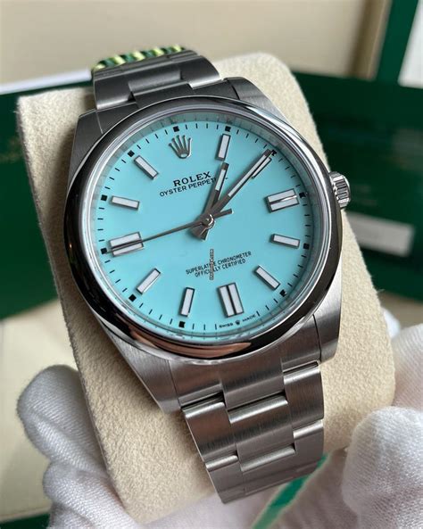 rolex op41 tiffany blue|rolex oyster perpetual 41 for sale.